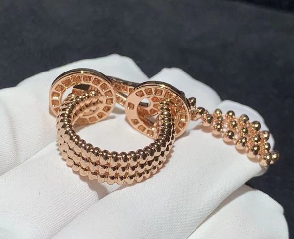 Cartier Agrafe Rings Custom Natural Diamond 18K Rose Gold (2)