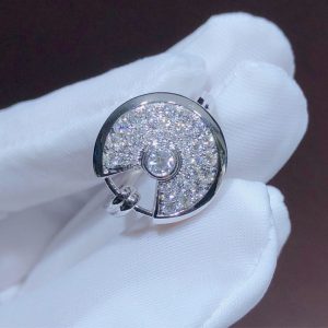 Cartier Amulette Rings 18K White Gold Natural Diamonds Custom (2)