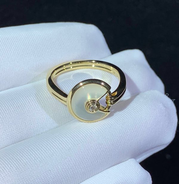 Cartier Amulette Women Rings Customs Natural Gemstone 18K Gold (2)