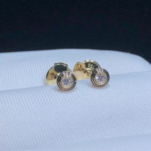 Cartier Earring Womens Custom Natural Diamond 18K Gold (2)