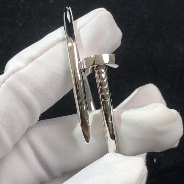 Cartier Juste Un Clou Bracelet Custom 18K White Gold (2)