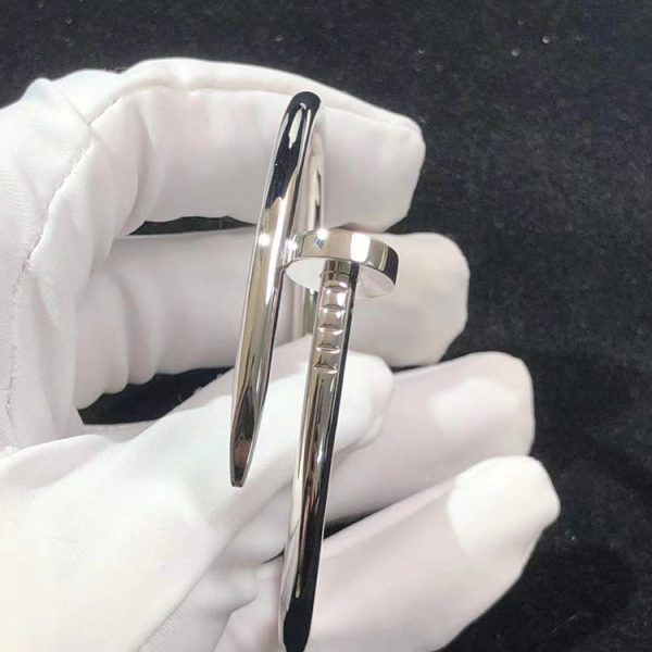 Cartier Juste Un Clou Bracelet Custom 18K White Gold (2)