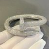 Cartier Juste Un Clou Bracelet Custom Natural Diamond Full 18K White Gold (2)