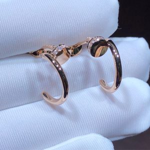 Cartier Juste Un Clou Earrings Custom 18K Rose Gold Natural Diamond (2)