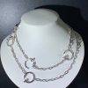 Cartier Juste Un Clou Necklace 6 Details Custom 18K White Gold Natural Diamond (2)