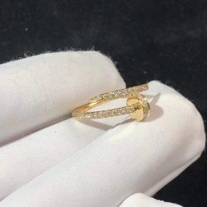 Cartier Juste Un Clou Ring Custom Natural Diamonds 18K Gold (2)