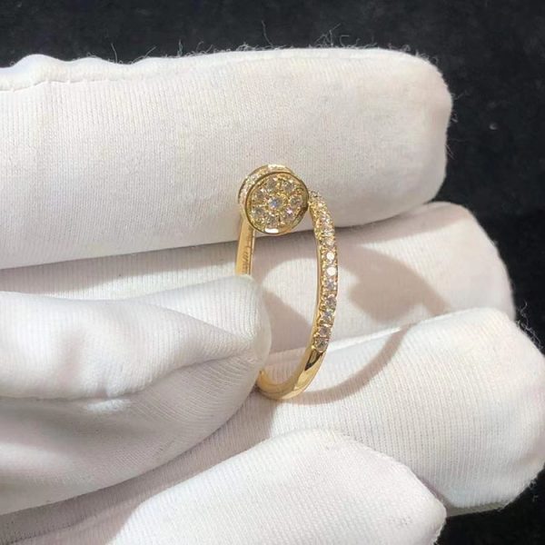 Cartier Juste Un Clou Ring Custom Natural Diamonds 18K Gold (2)