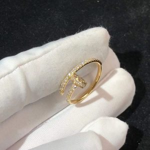 Cartier Juste Un Clou Ring Custom Natural Diamonds 18K Gold (2)