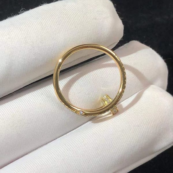 Cartier Juste Un Clou Ring Custom Natural Diamonds 18K Gold (2)