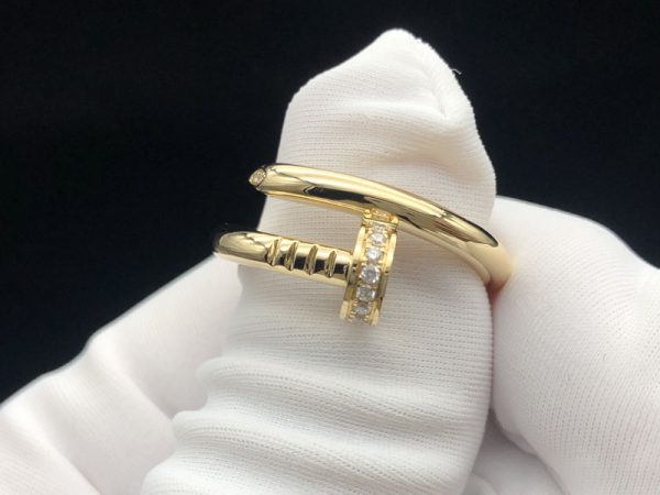 Cartier Juste Un Clou Rings Natural Diamond 18K Gold Custom (2)