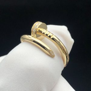 Cartier Juste Un Clou Rings Natural Diamond 18K Gold Custom (2)