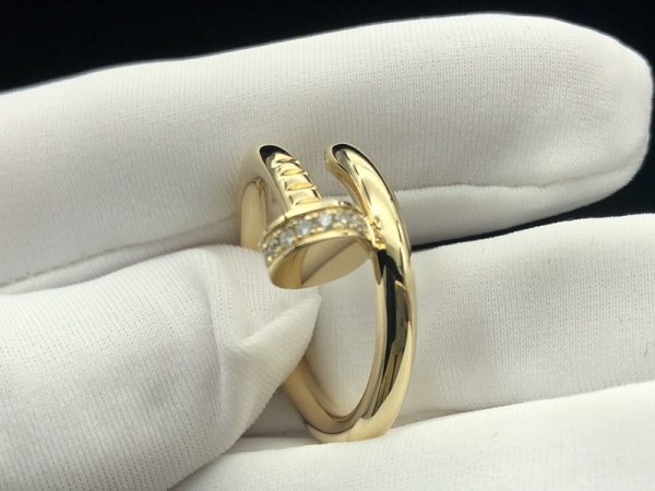 Cartier Juste Un Clou Rings Natural Diamond 18K Gold Custom (2)