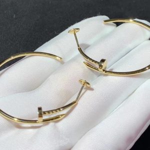 Cartier Juste Un Clou Women Earrings Custom 18K Gold (1)