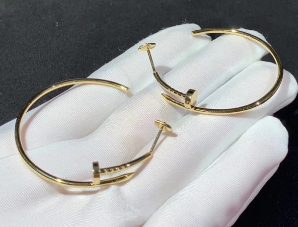 Cartier Juste Un Clou Women Earrings Custom 18K Gold (1)