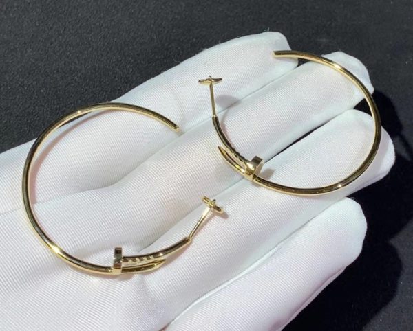 Cartier Juste Un Clou Women Earrings Custom 18K Gold (1)