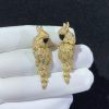 Cartier Les Oiseaux Libérés Earring Custom Natural Agate Diamond 18K Gold (2)