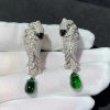 Cartier Les Oiseaux Libérés Earring Custom Natural Diamond 18K White Gold (2)