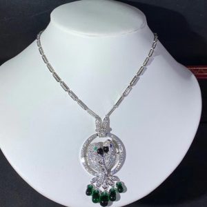 Cartier Les Oiseaux Libérés Necklace Custom Natural Diamiond 18K White Gold (2)