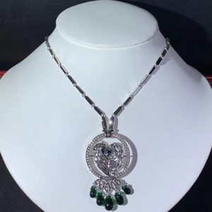 Cartier Les Oiseaux Libérés Necklace Custom Natural Diamiond 18K White Gold (2)