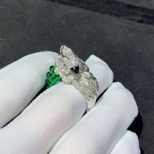 Cartier Les Oiseaux Libérés Rings Natural Diamond 18K White Gold Custom (2)