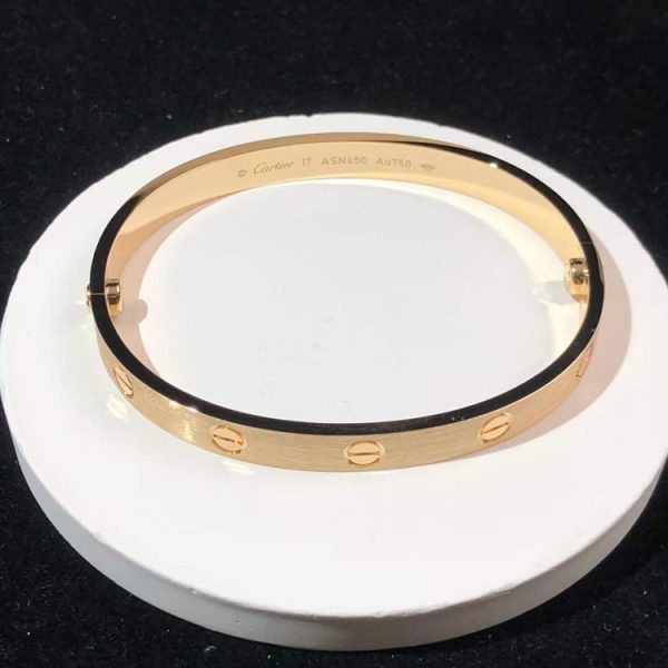 Cartier Love Bracelet 18K Rose Gold Custom (2)