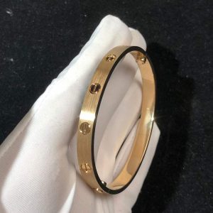 Cartier Love Bracelet 18K Rose Gold Custom (2)