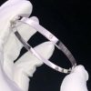 Cartier Love Bracelet 18K White Gold Natural Diamond Custom (2)