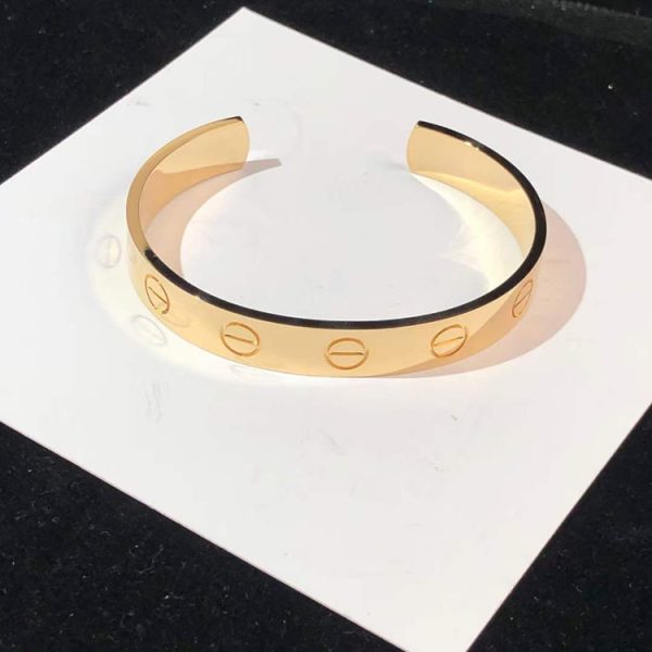 Cartier Love Bracelet Women Custom 18K Rose Gold (2)