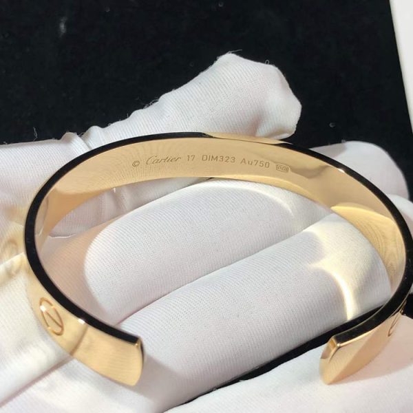 Cartier Love Bracelet Women Custom 18K Rose Gold (2)