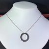 Cartier Love Necklace 18K White Gold Natural Diamonds Custom (2)