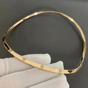 Cartier Love Necklace Custom 18K Rose Gold (2)