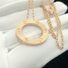 Cartier Love Necklace Custom 18K Rose Gold (9)