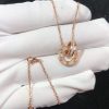 Cartier Love Necklace Natural Diamond 18K Rose Gold Custom (2)