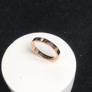 Cartier Love Ring Custom Natural Diamond 18K Rose Gold (7)