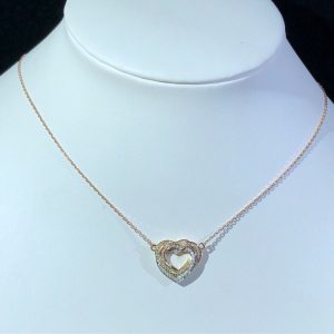 Cartier Love Womens Necklace Custom 18K Gold Natural Diamond (2)