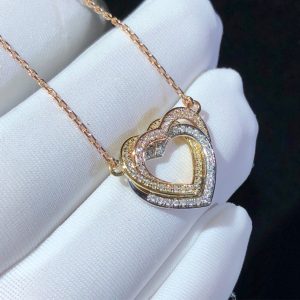 Cartier Love Womens Necklace Custom 18K Gold Natural Diamond (2)