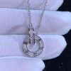 Cartier Love Womens Necklace Custom Natural Diamond 18K White Gold (2)