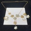 Cartier Necklace And Ring And Earring Set Custom 18K Gold Natural Diamond (2)