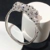 Cartier Panthere Bracelet Custom 18K White Gold Natural Diamonds (2)