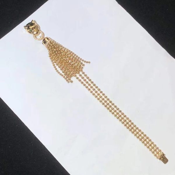 Cartier Panthere Necklace Custom Natural Diamond 18K Gold (2)