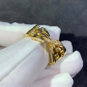 Cartier Ring Natural Diamond 18K Gold Custom (2)