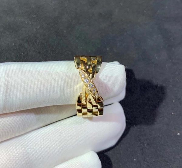 Cartier Ring Natural Diamond 18K Gold Custom (2)