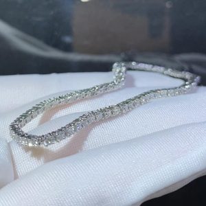 Cartier Tennis Necklace Custom Natural Diamond 18K White Gold (2)