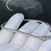 Cartier Tennis Necklace Custom Natural Diamond 18K White Gold (2)