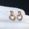 Cartier Trinity Earring Custom Natural Diamonds 18K Gold 3 Colors (2)