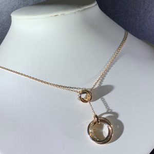 Cartier Trinity Necklace 18K Gold Natural Diamonds Custom (2)