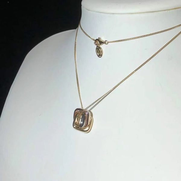 Cartier Trinity Necklace Womens Custom 18K Gold (2)