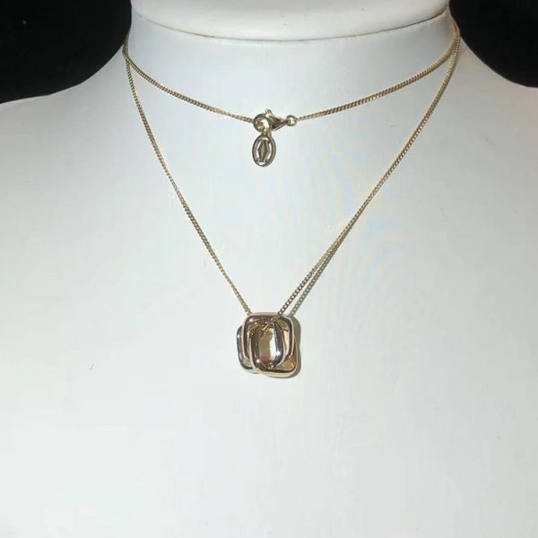 Cartier Trinity Necklace Womens Custom 18K Gold (2)