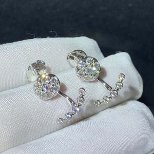 Cartier Women Earring Natural Diamond 18K White Gold Custom (2)