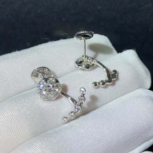 Cartier Women Earring Natural Diamond 18K White Gold Custom (2)